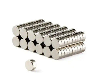 Revêtement rond de NiCuNi d'aimant de Ndfeb de terre rare d'aimants de cylindre de néodyme